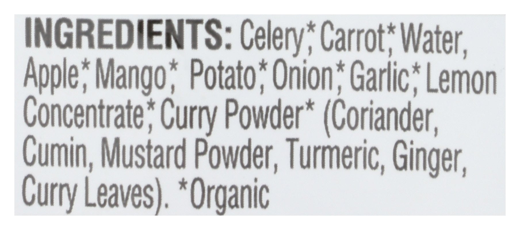 KEKOA FOOD BABY CURRY VEG MNGO - Case of 6