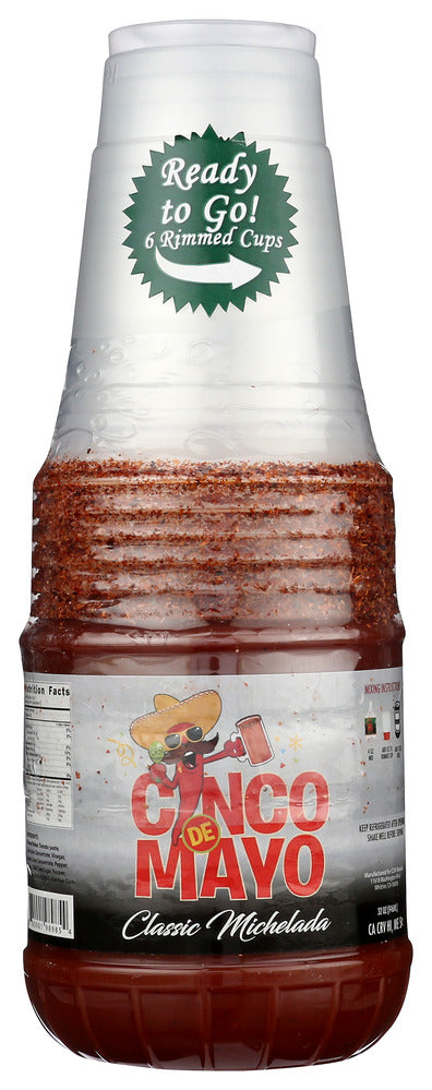 Cinco de Mayo Michelada Mix - Case of 12 - 32 fl oz.