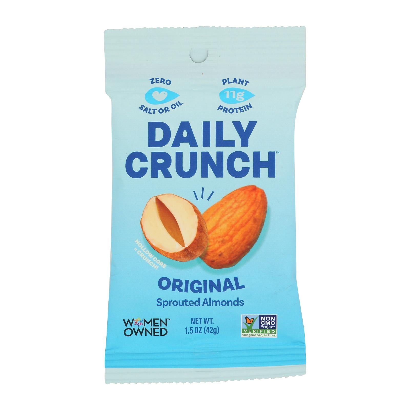 Daily Crunch - Almonds Sprouted - CS of 8-1.5 OZ