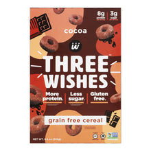 Load image into Gallery viewer, Three Wishes - Cereal Cocoa Chocolate Gluten Free - Case Of 6-8.6 Oz