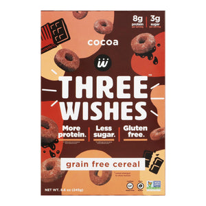 Three Wishes - Cereal Cocoa Chocolate Gluten Free - Case Of 6-8.6 Oz