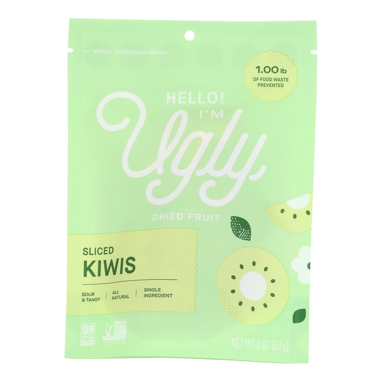 Hello! I'm Ugly - Drd Kiwi Slcd 100%upcycld - Case of 12-2 OZ