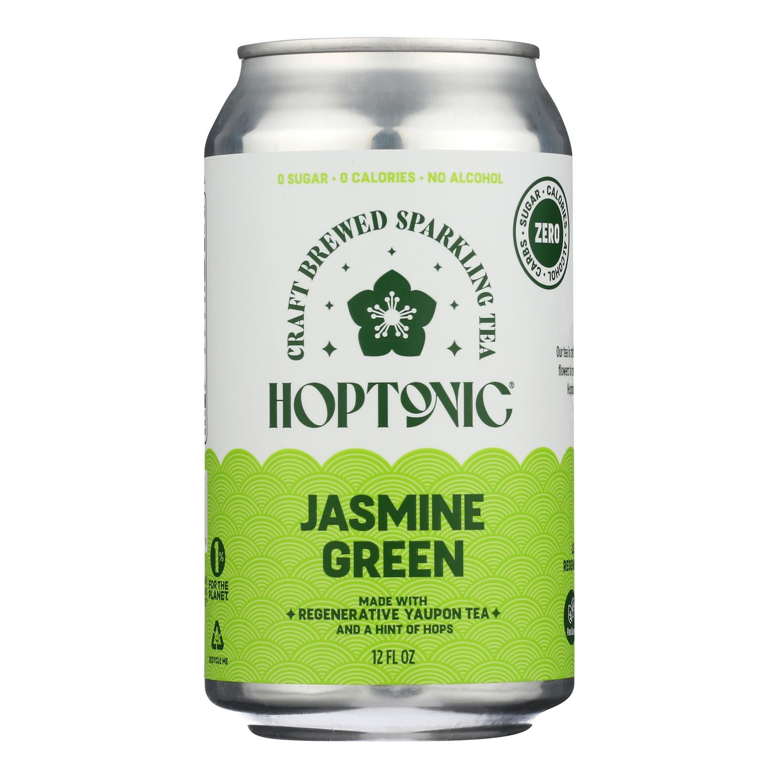 Hoptonic Tea - Sparkling Green Tea Jasmine - Case of 6-12 FZ