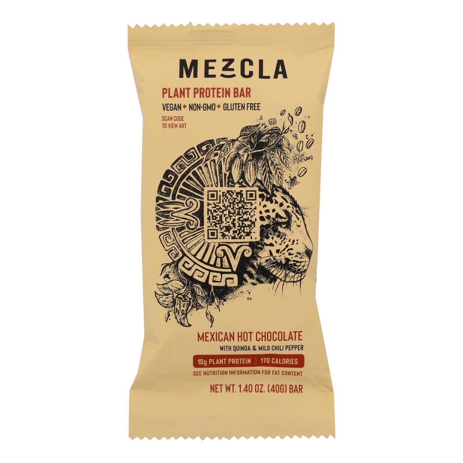 Mezcla - Prot Bar Mexican Hot Chocolate - Case of 15-1.4 OZ