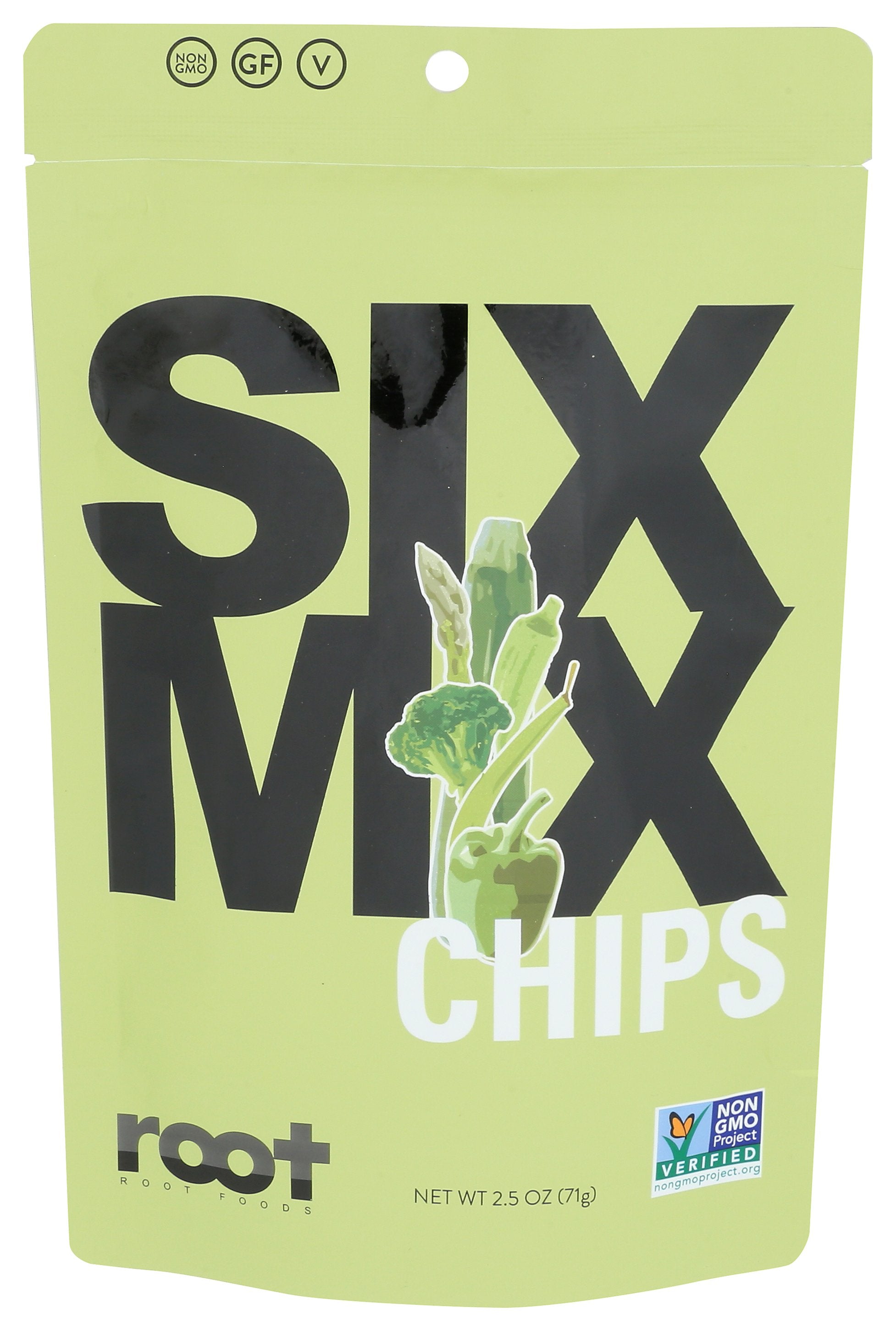 ROOT FOODS CHIPS SIX MIX SEA SALT - Case of 6