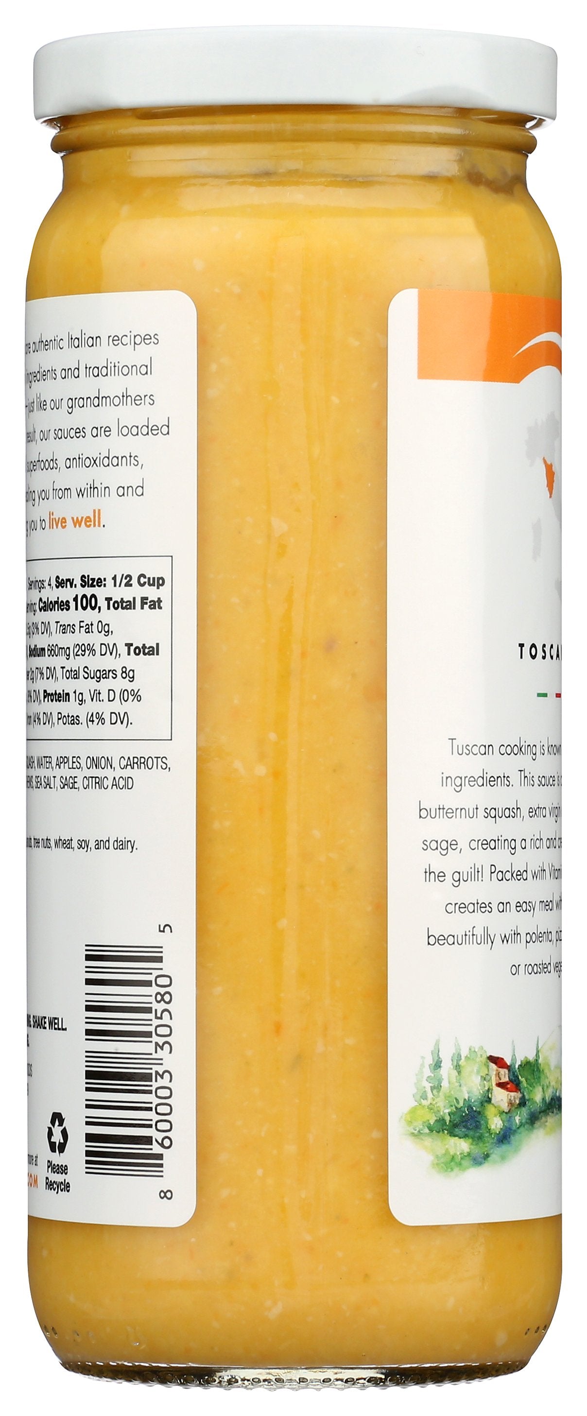 LIVWELL FOODS SAUCE PASTA BTTRNUT SAGE - Case of 6