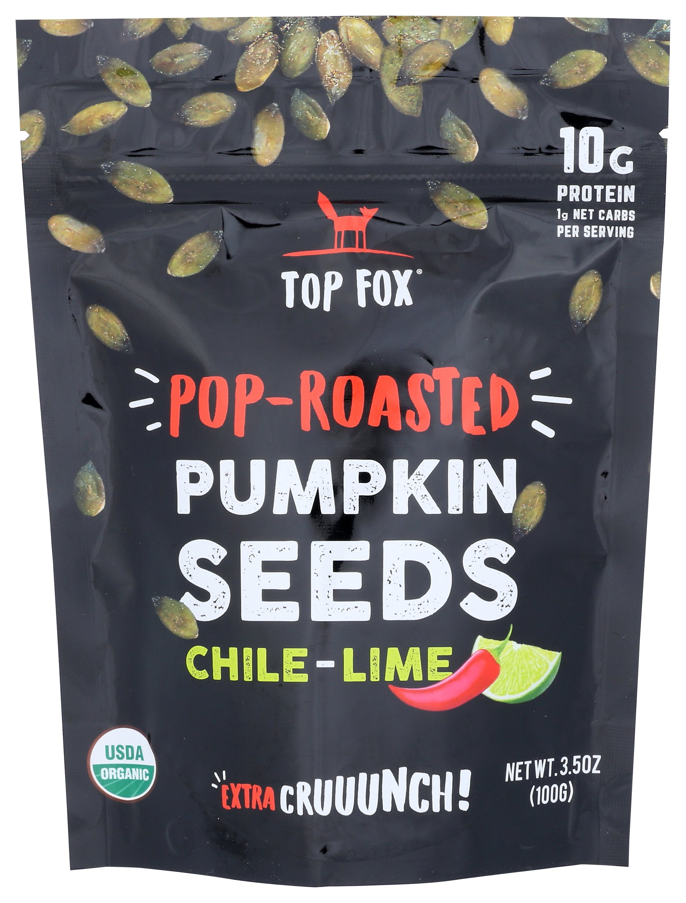 TOP FOX SEEDS PMPKN RSTD CHL LIME - Case of 6