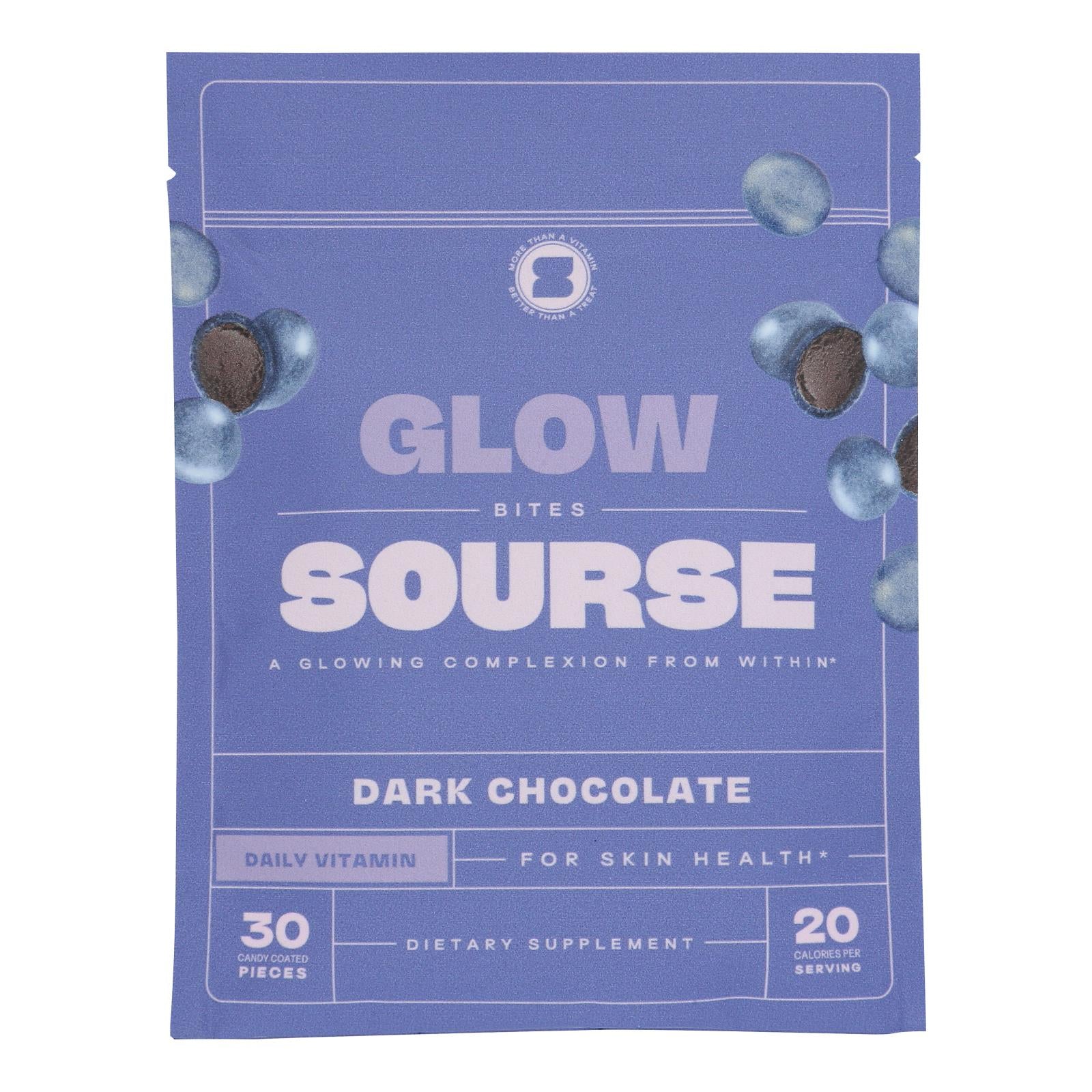 Sourse - Glow Bites Vitamin Infused Chocolate - Case Of 6-2.2 Oz