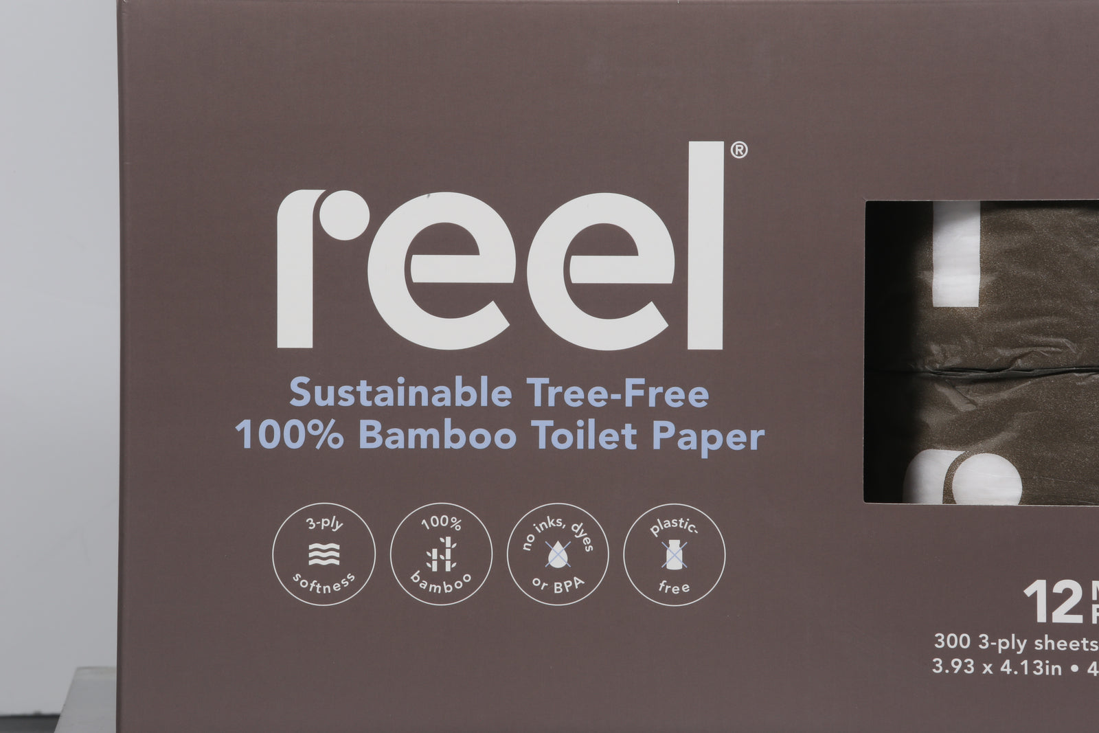 Reel - Toilet Paper Bamboo - Case of 2-12 Count