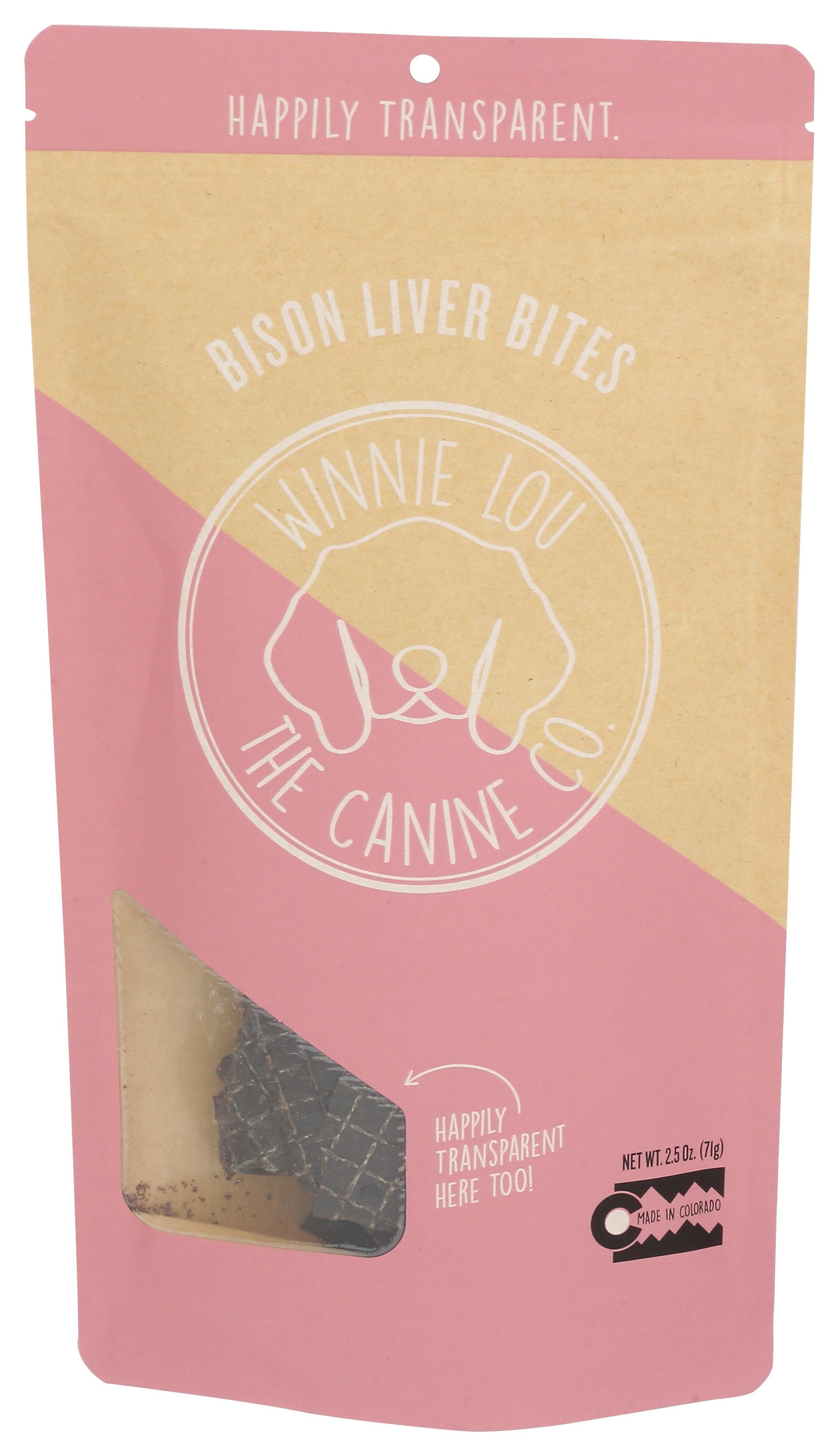 WINNI LOU- THE CANINE CO LIVER BISON BITES - Case of 6