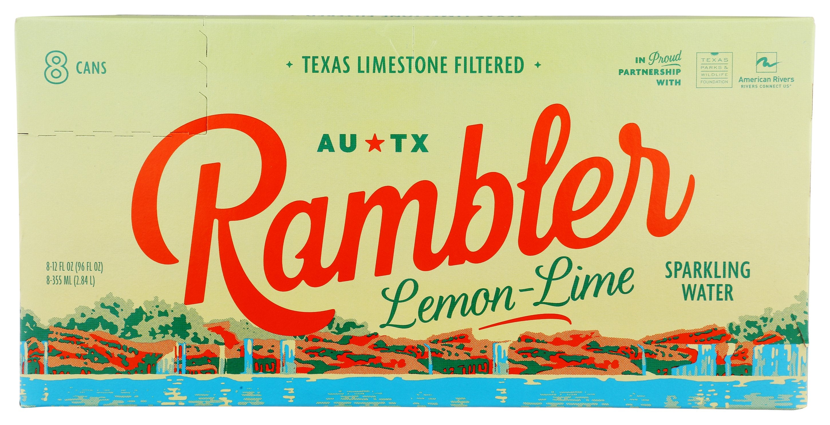 RAMBLER WATER SPRK LEMON LME 8PK - Case of 3