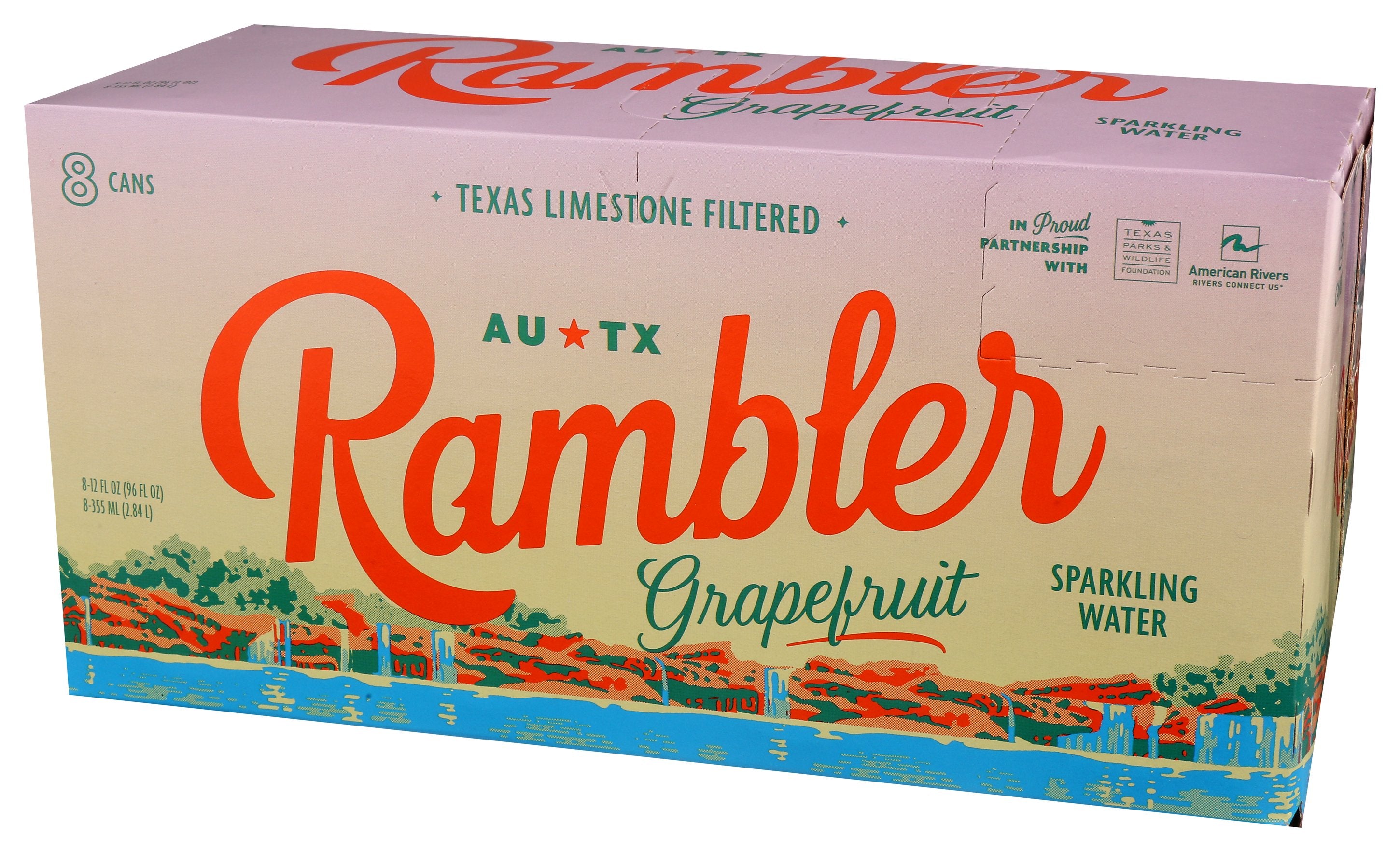 RAMBLER WATER SPRK GRAPEFRUIT 8PK - Case of 3