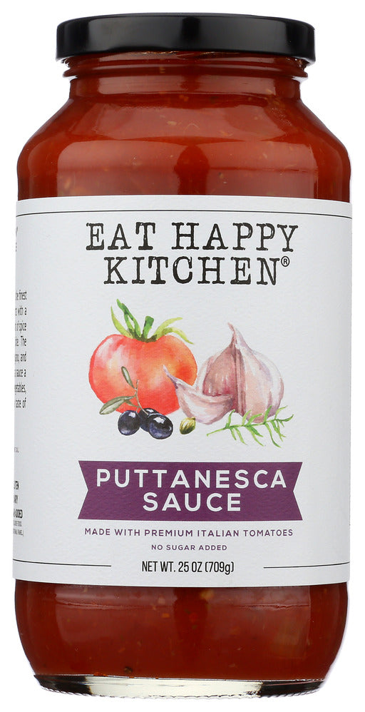 Eat Happy Kitchen Sauce Puttanesca - Case of 6 - 25 OZ