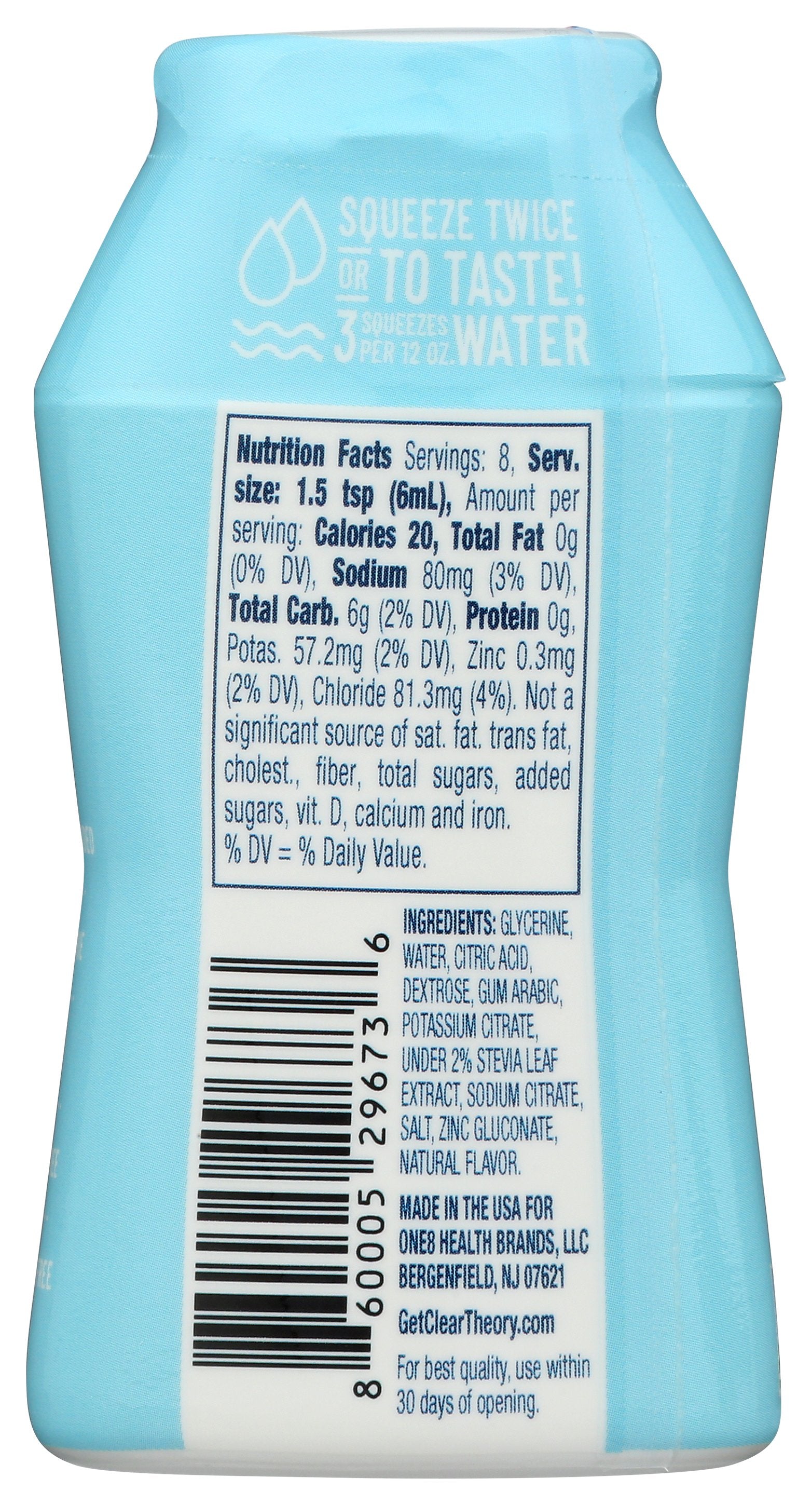 CLEAR THEORY WATER ENHANCE BLUE RASPBE - Case of 12