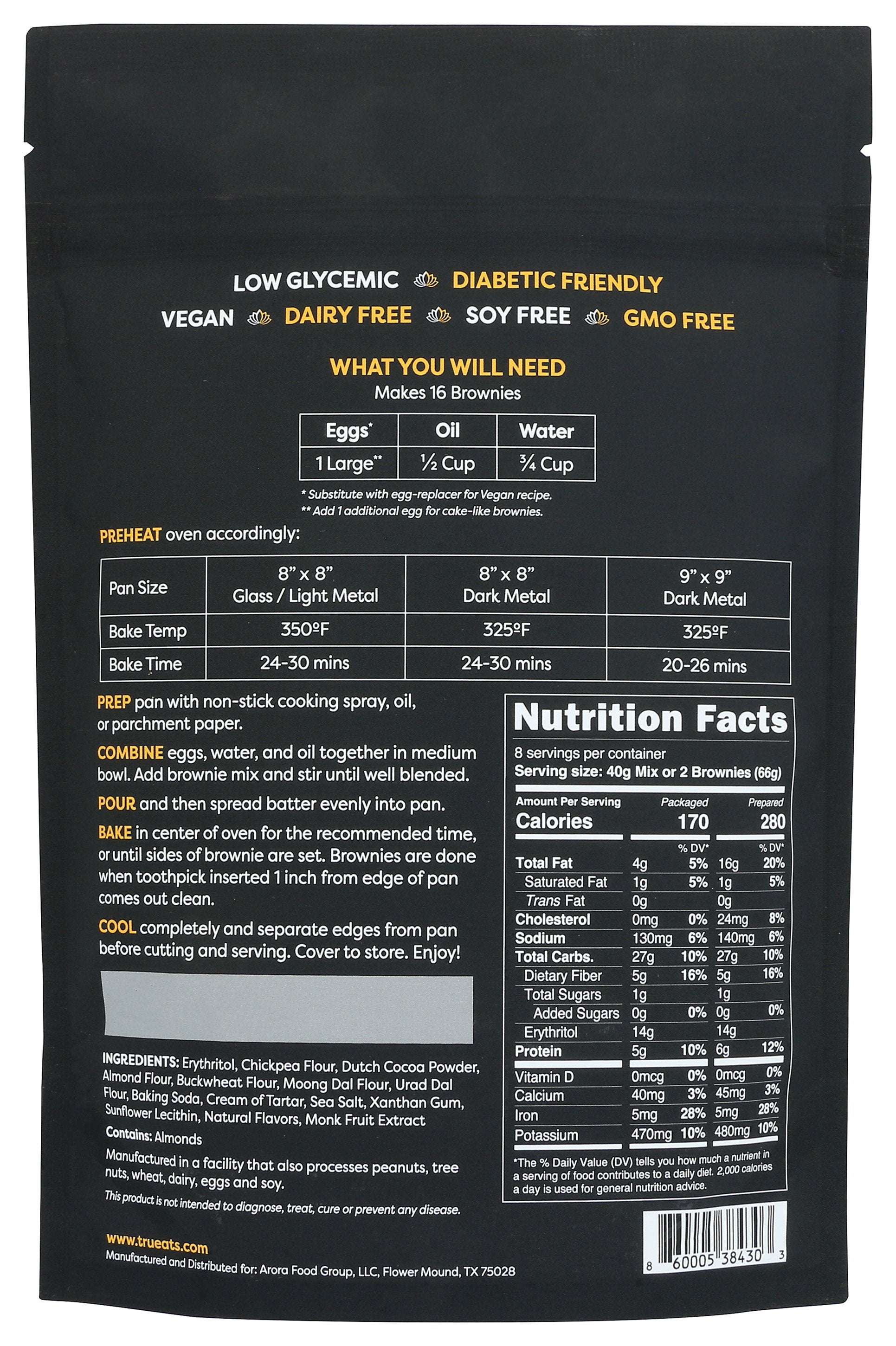 TRUEATS MIX BROWNIE - Case of 6