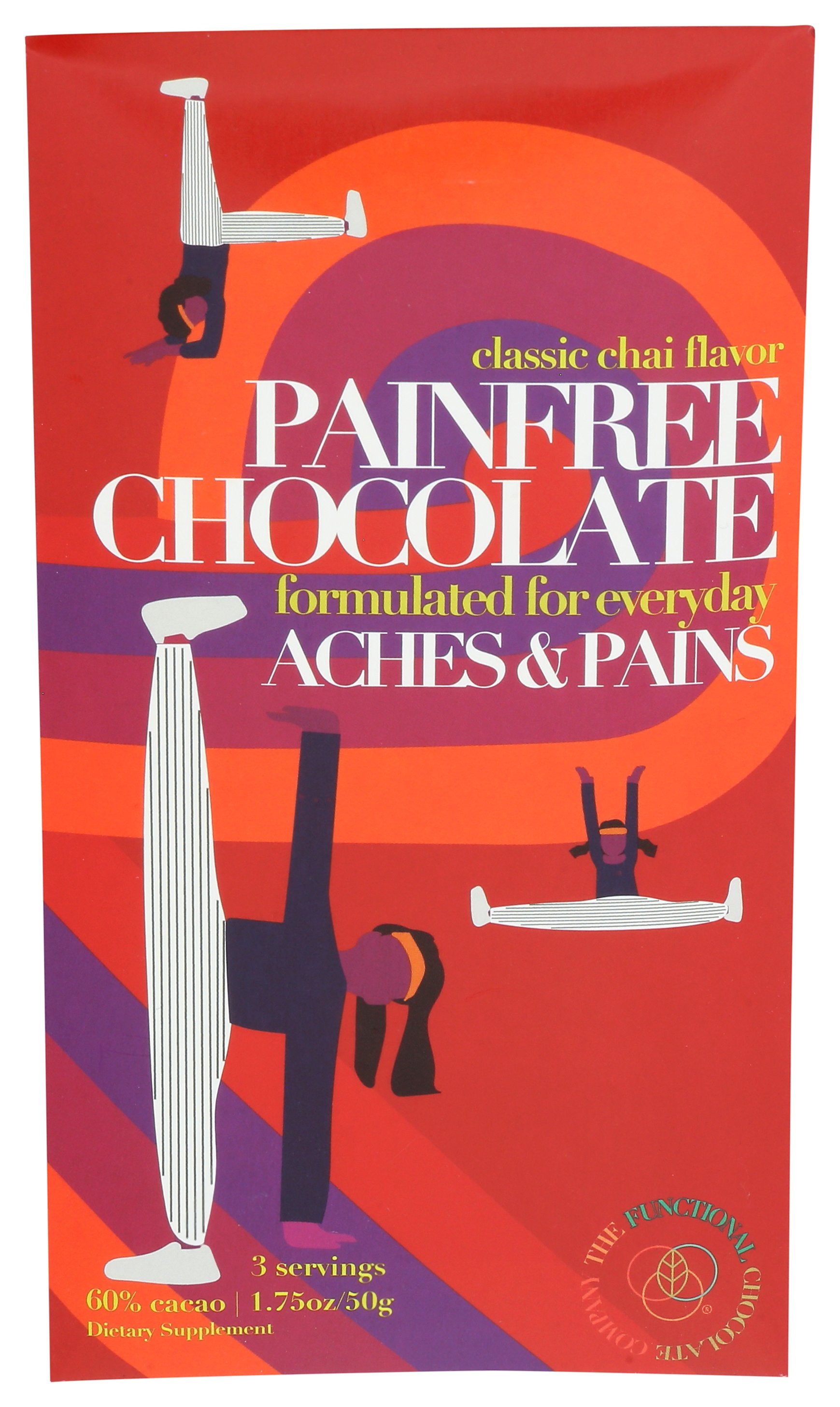 THE FUNCTIONAL CHOCOLATE PAINFREE CHOCOLATE B - Case of 12
