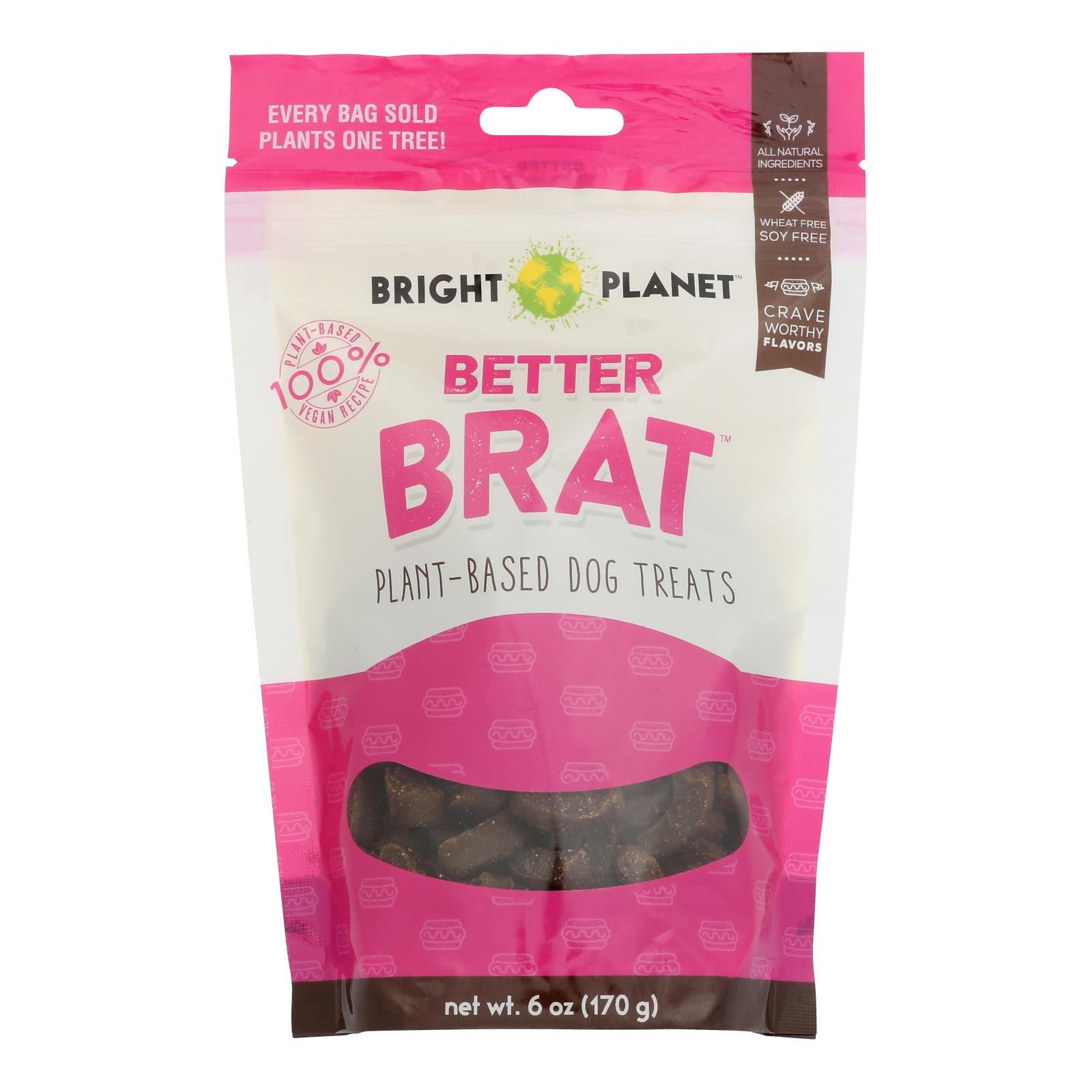 Bright Planet - Dog Treat Better Brat - Case of 12-6 Ounces