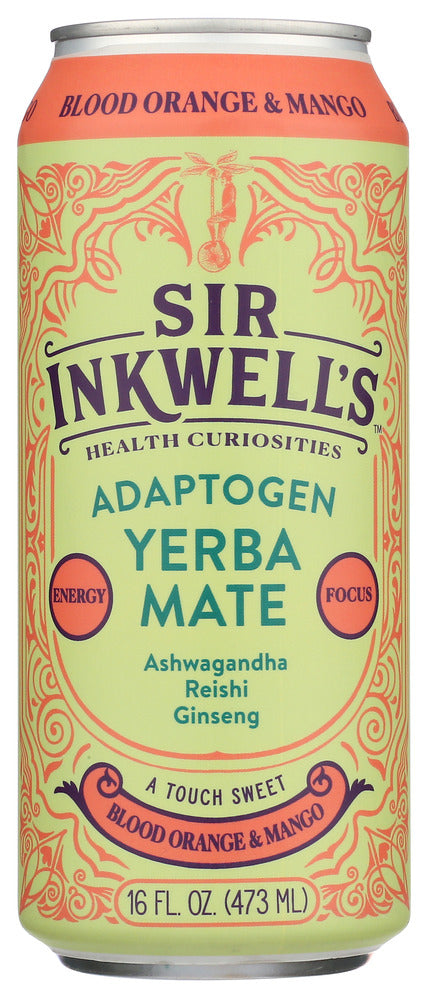 Sir Inkwells Yerba Mate Blood Orange Mango - Pack of 12 - 16 fo