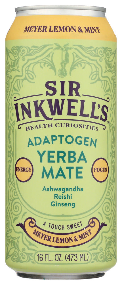 Sir Inkwells Yerba Mate Meyer Lemon Mint - Pack of 12 - 16 fo