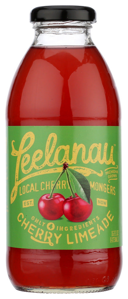 Leelanau Juice Limeade Cherry - Pack of 12 - 16 fo