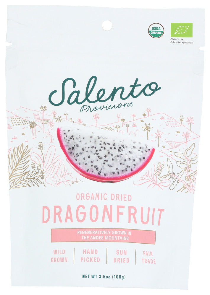 Salento Provisions Pitaya Yellow Dried Chip Organic  - Pack of 6 - 3.5 OZ