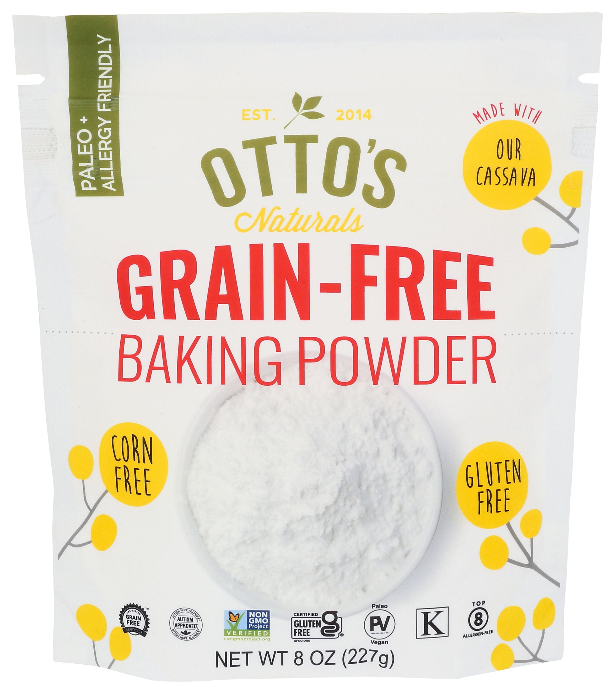 OTTOS NATURALS BAKING POWDER GRAIN FREE - Case of 6