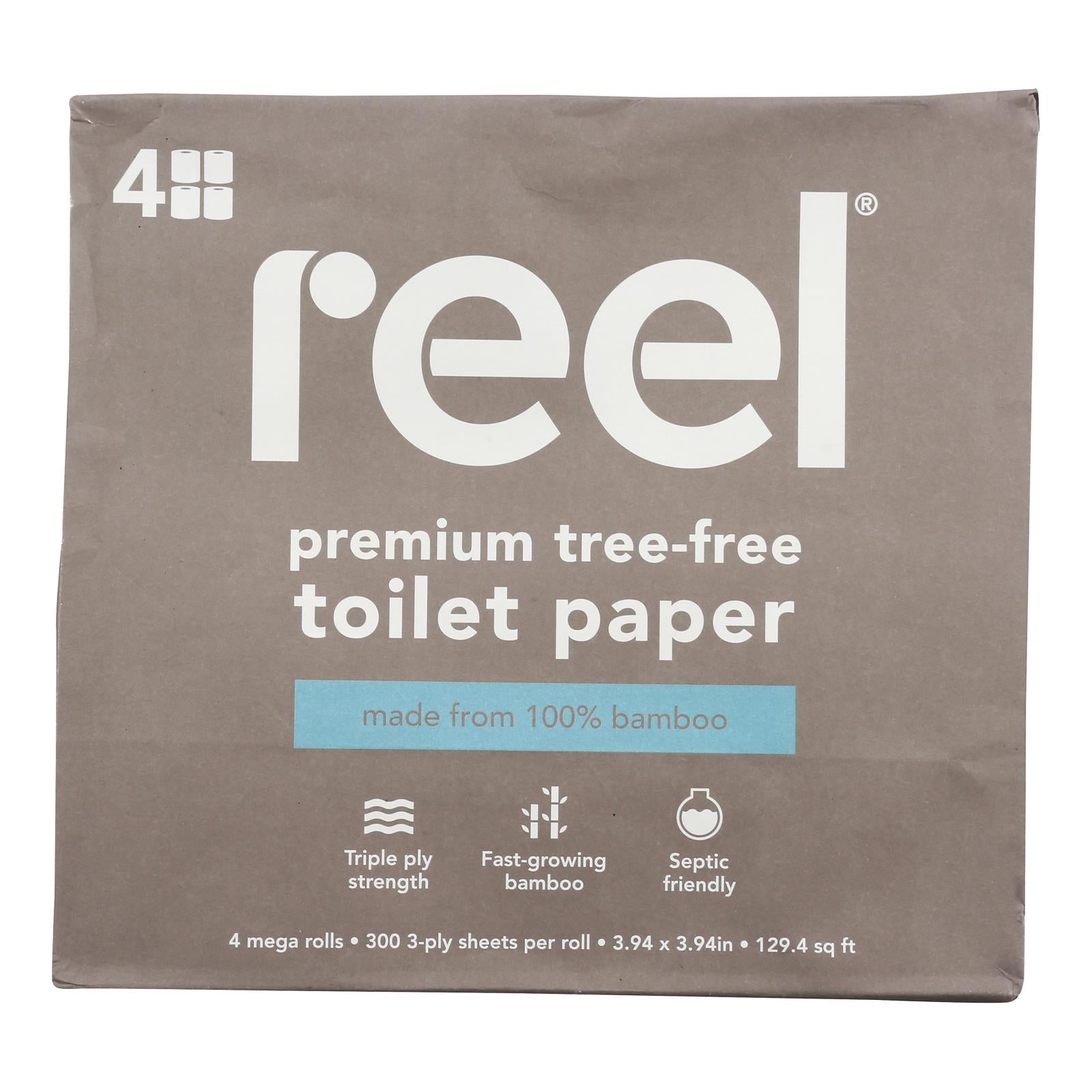 Reel - Toilet Paper Bamboo - Case of 6-4 Count