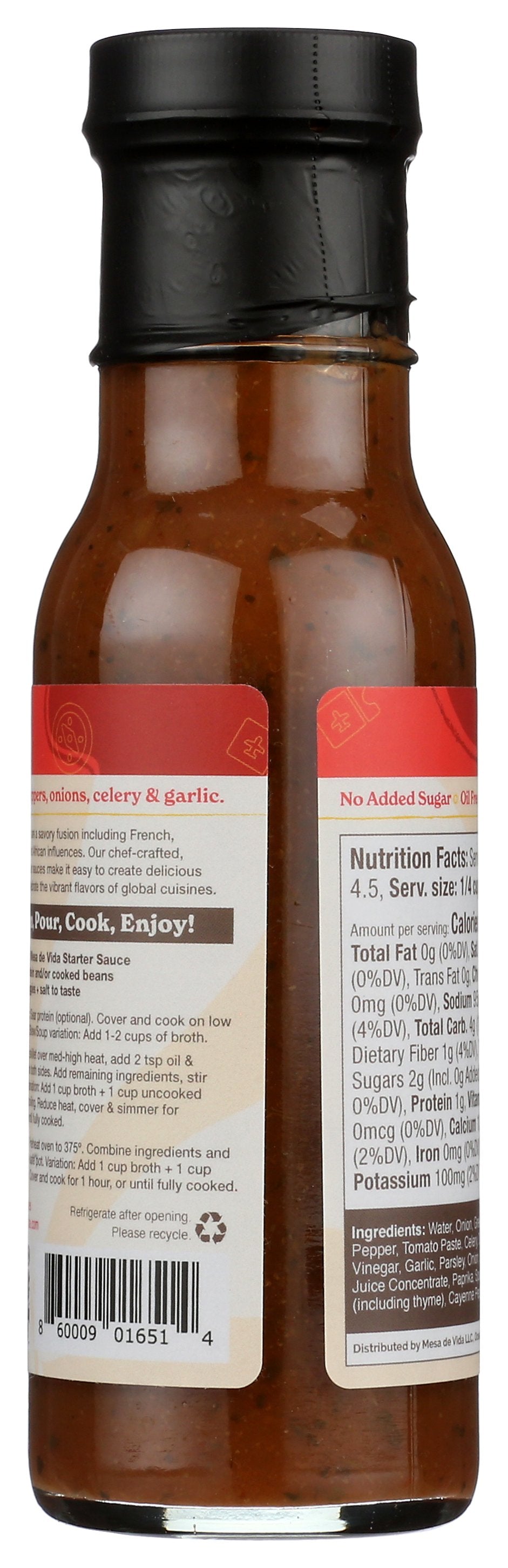 MESA DE VIDA SAUCE CREOLE STARTER - Case of 6