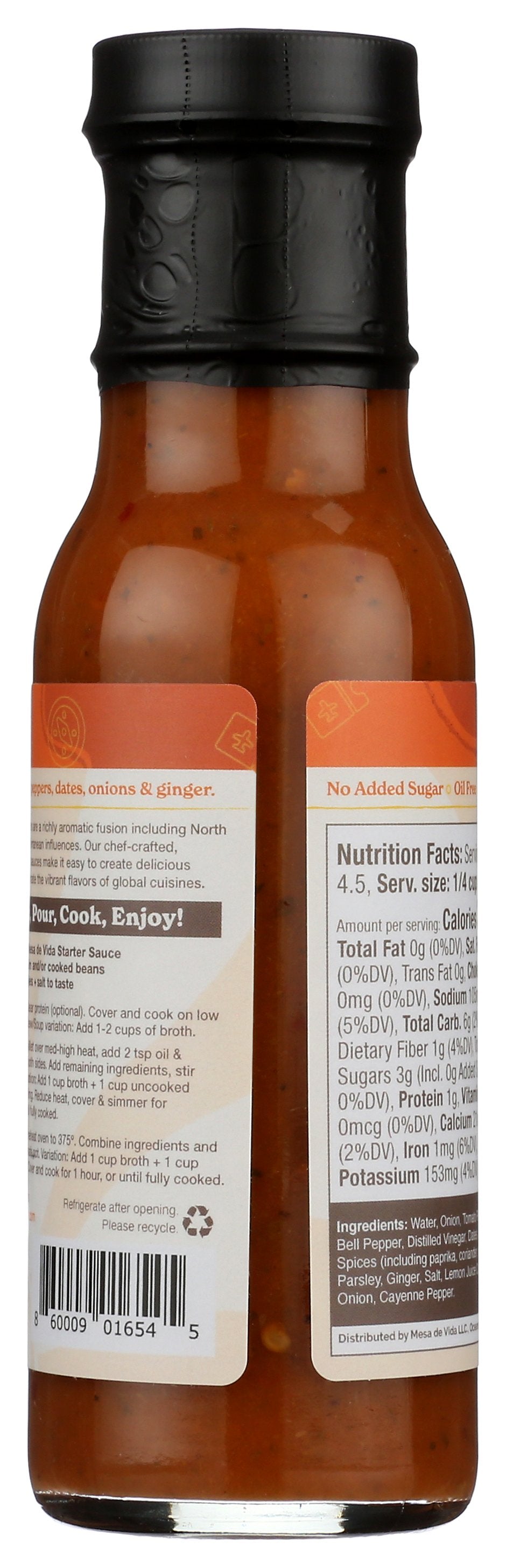 MESA DE VIDA SAUCE MOROCCAN STARTER - Case of 6