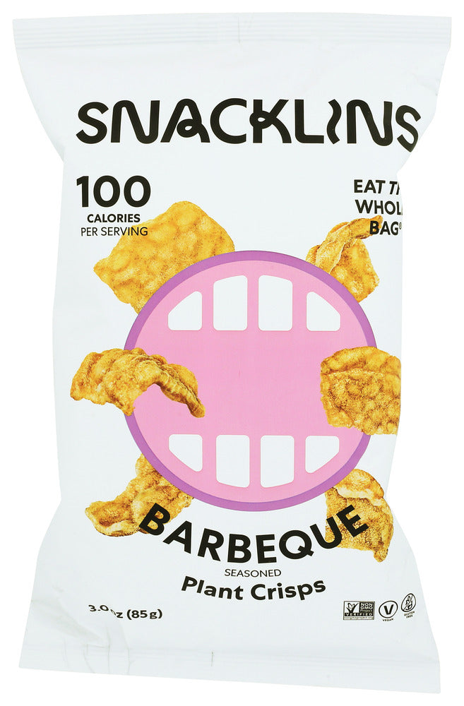Snacklins Plant Crisps Barbecue - Case of 12 - 3 oz