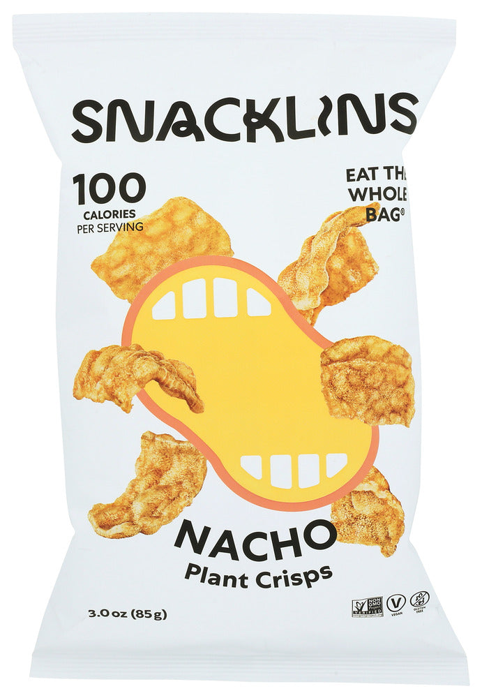 Snacklins Plant Crisps Nacho - Case of 12 - 3 oz