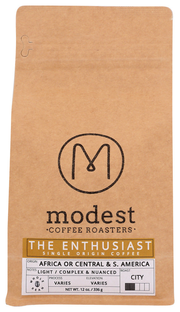 Modest Coffee Roasters Coffee Single Origin the Enthusiast - Pack of 6 - 12 oz