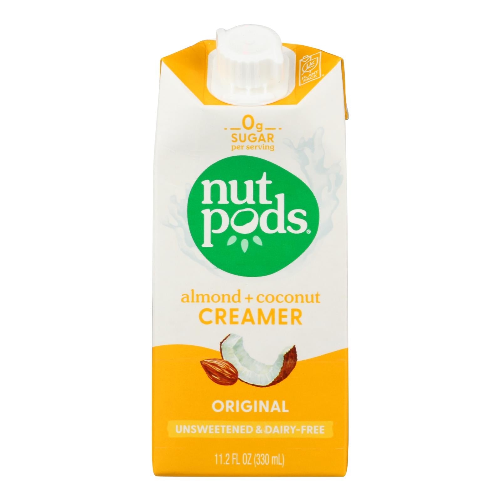 Nutpods - Non-dairy Creamer Original Unsweetened - Case Of 12 - 11.2 Fl Oz.