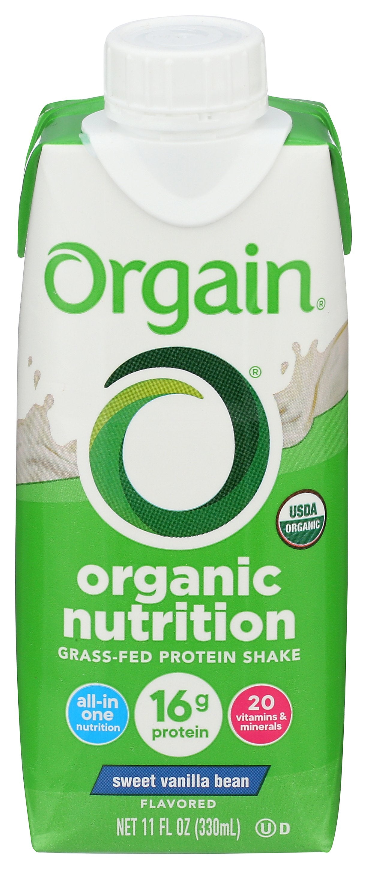 ORGAIN PROTEIN RTD VANILLA ORG - Case of 12