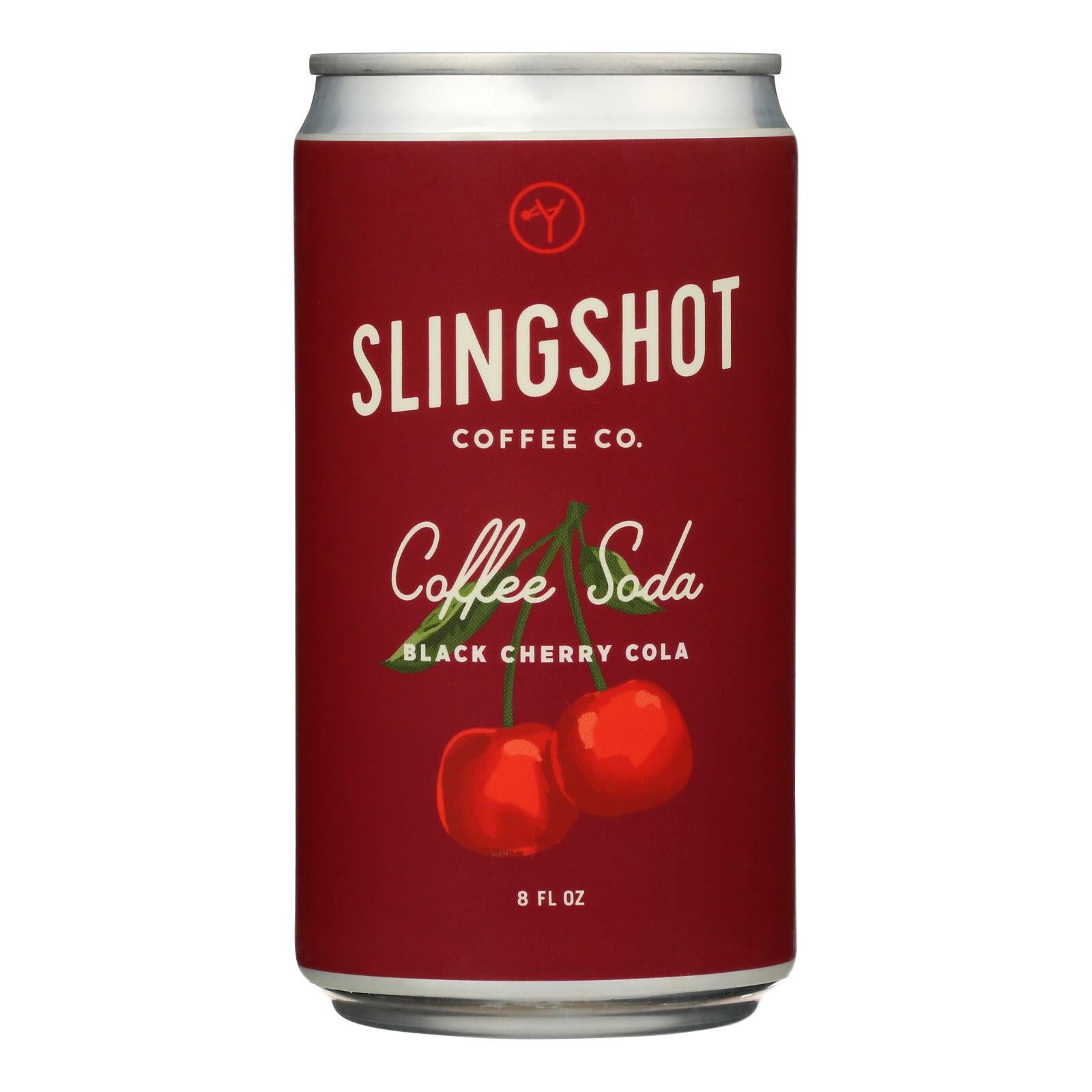 Slingshot Coffee Black Cherry Cola Coffee Soda, Black Cherry Cola - Case Of 12 - 8 Fz