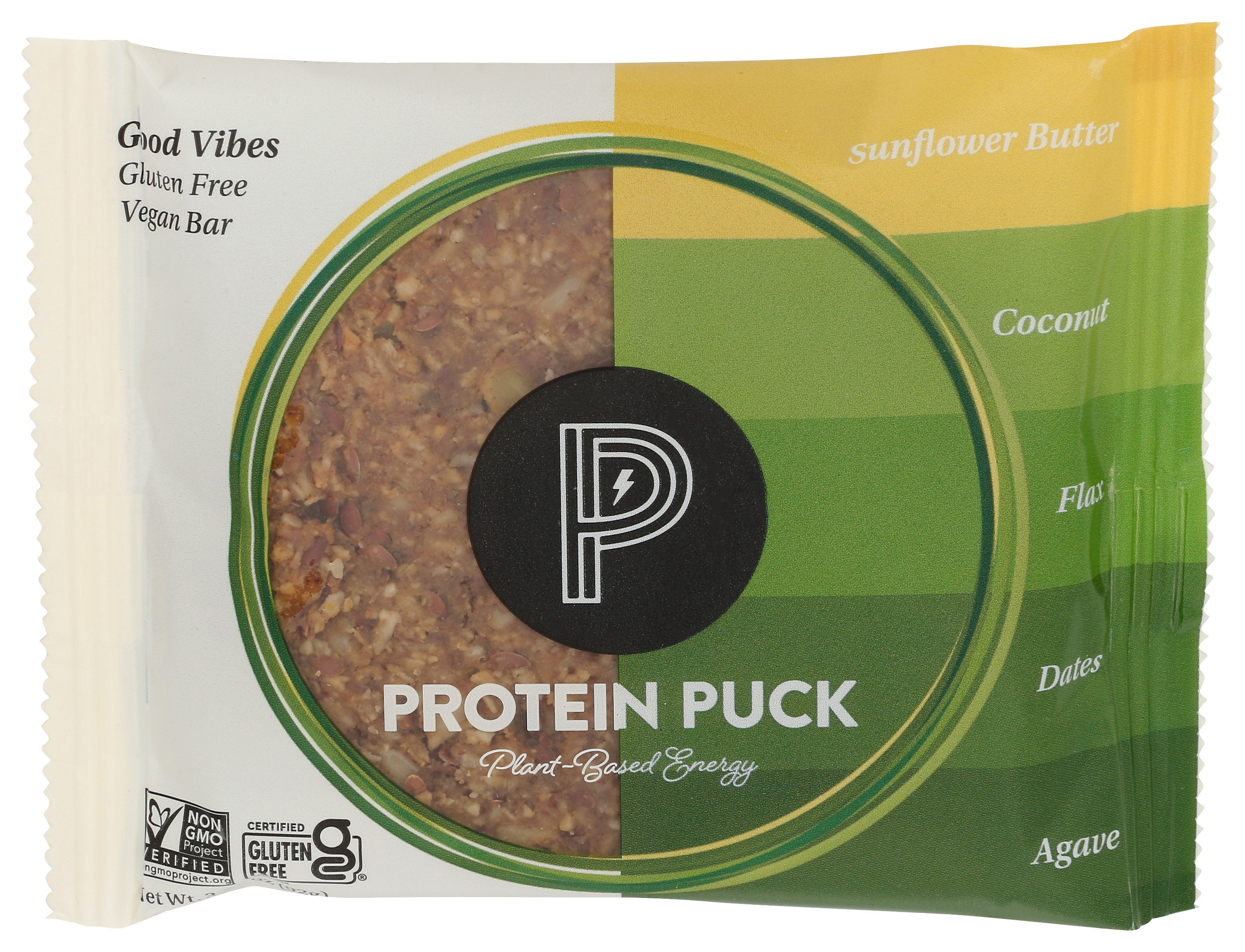 PROTEIN PUCK BAR GOOD VIBES SUNFLOWER - Case of 16