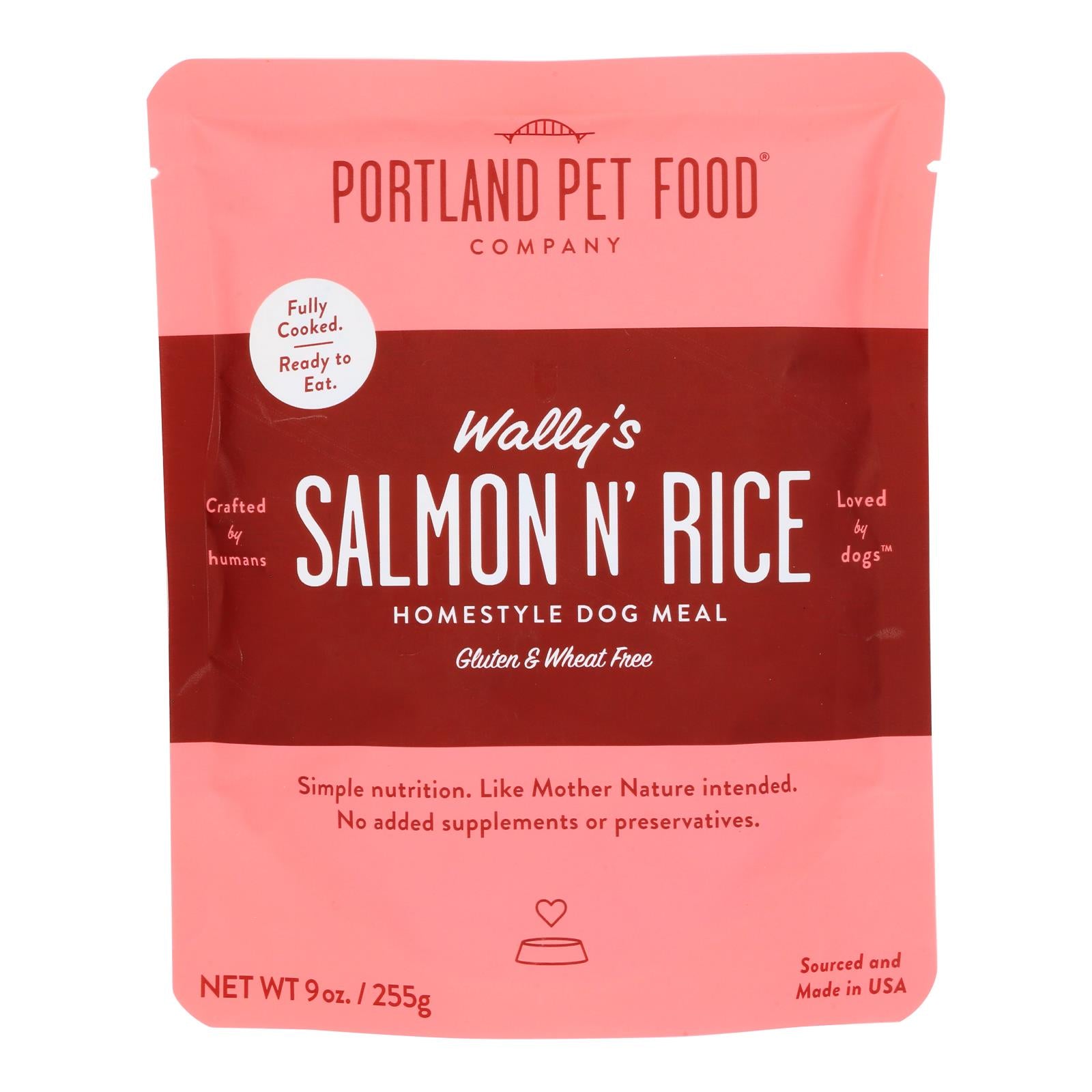 Portland Pet Food Company - Wallys Dg Meal Salmn/rice - Case Of 8-9 Oz
