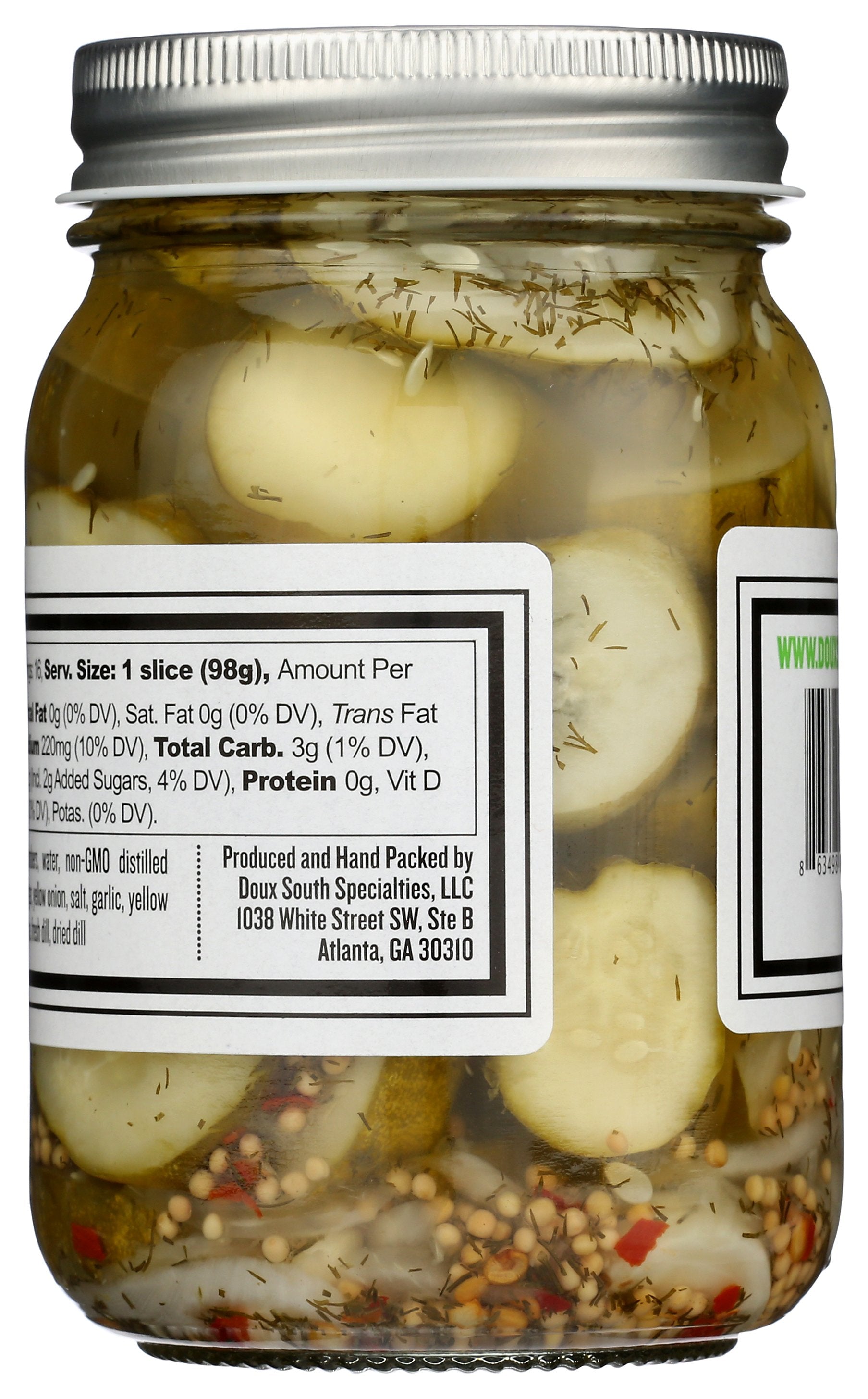 DOUX SOUTH PICKLE CUKES ANGRY - Case of 6