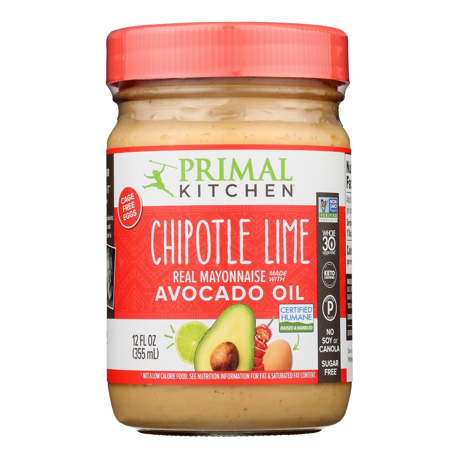 Primal Kitchen Chipotle Lime Mayo - Avocado Oil - Case Of 6 - 12 Oz.