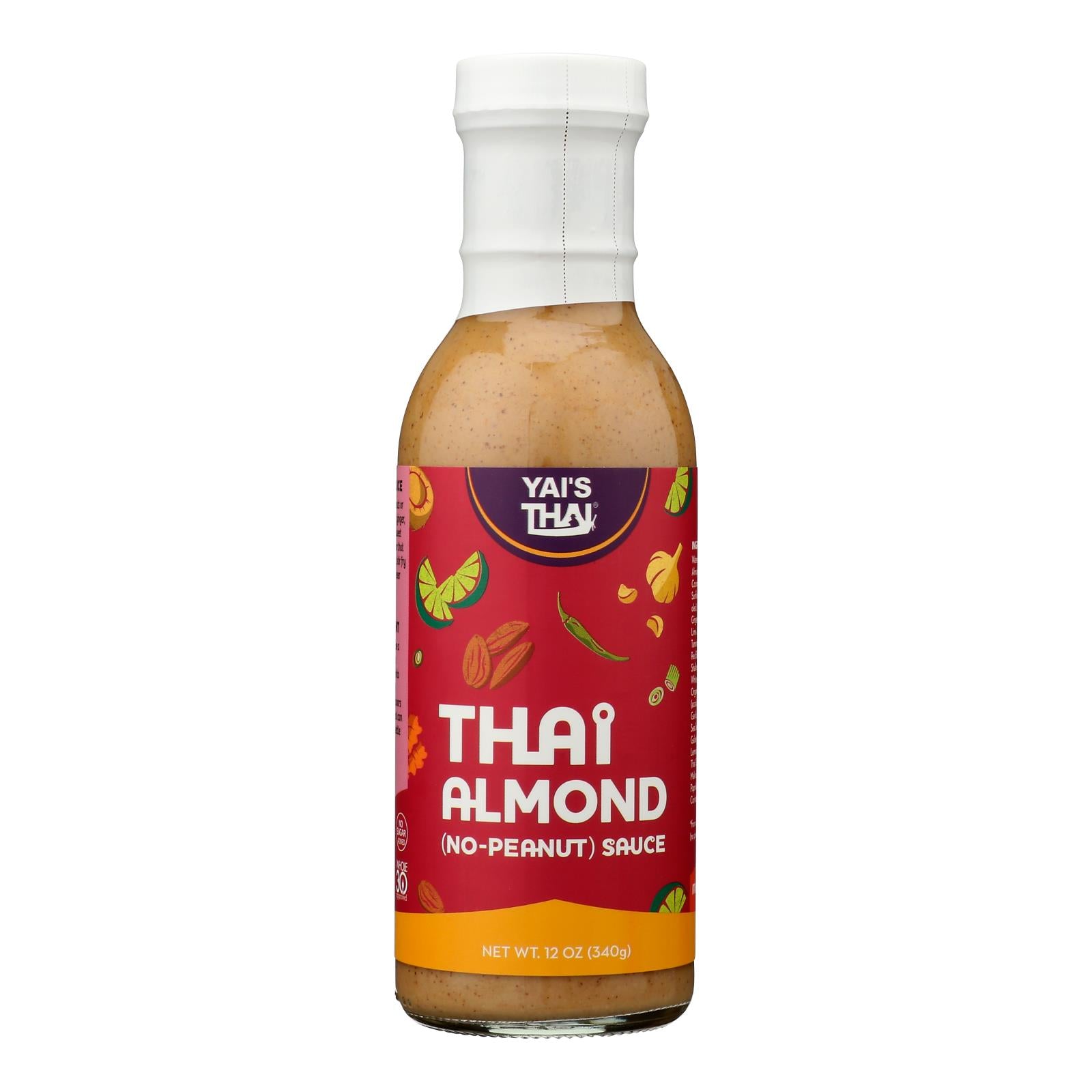 Yai's Thai Sauce - Thai Almond - Case Of 6 - 12 Oz
