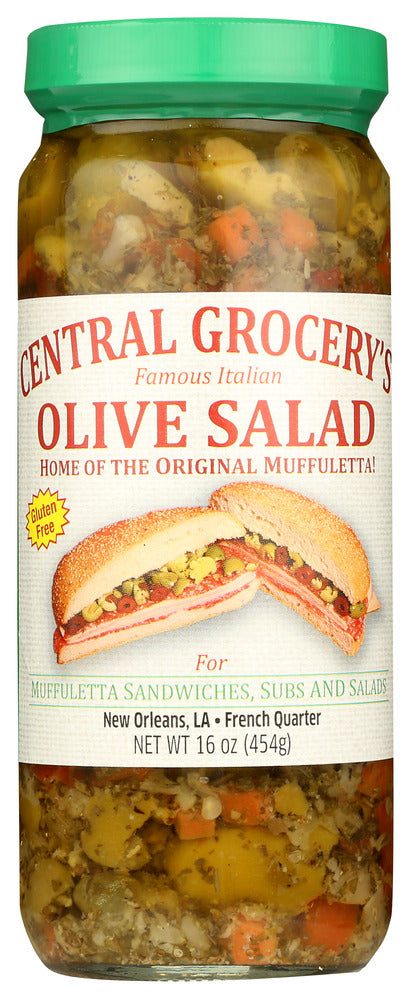 Central Grocery's Olive Salad - Case of 6 - 16 oz