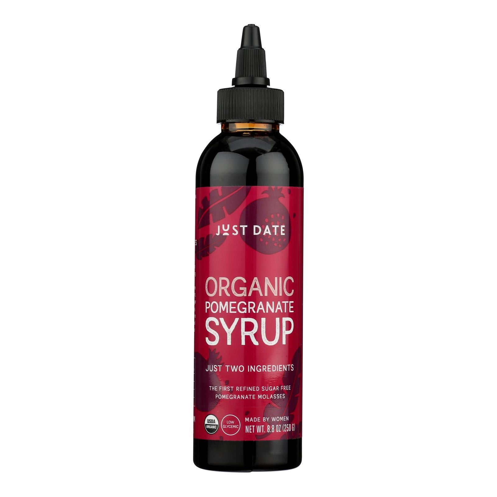 Just Date Syrup - Syrup Pomegranate - Case of 6-8.8 OZ