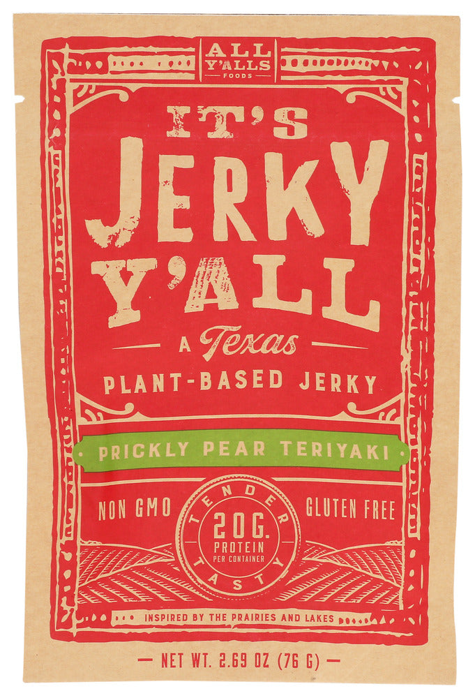It's Jerky Y'all Jerky Plant Based Pear Teriyaki - Case of 6 - 2.69oz