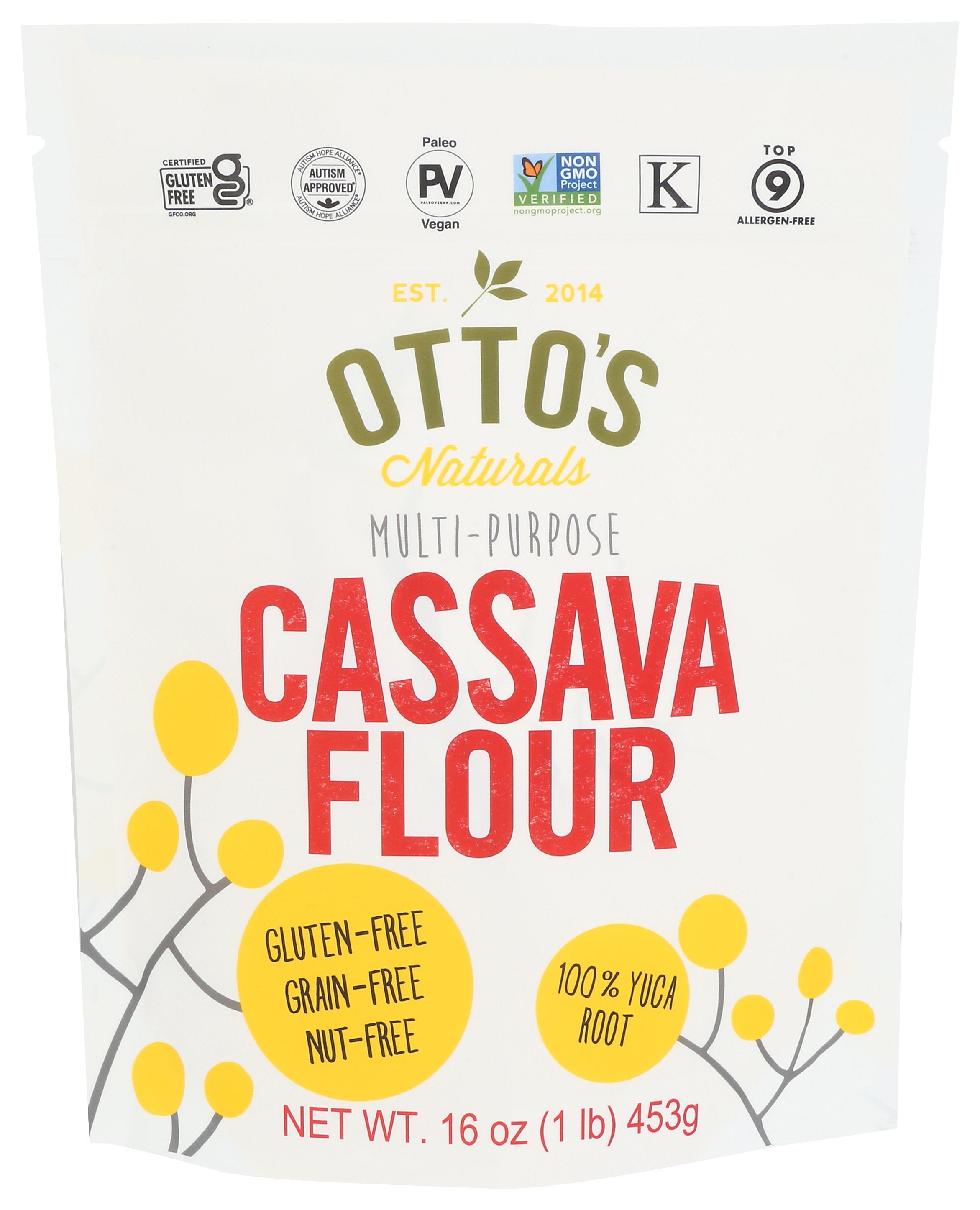 OTTOS NATURALS FLOUR CASSAVA - Case of 4