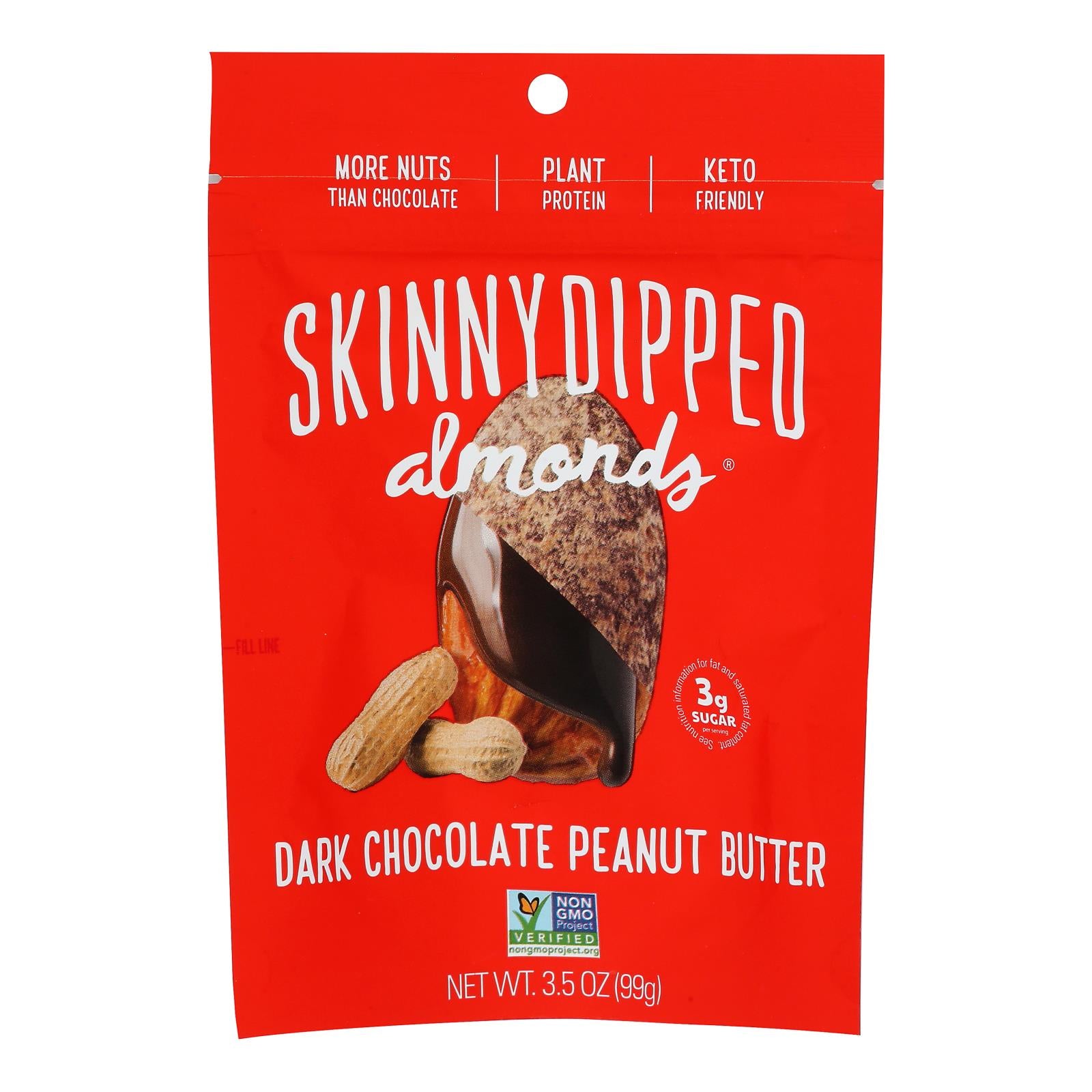Skinnydipped - Dip Almond Peanut Butter - Case Of 10-3.5 Oz