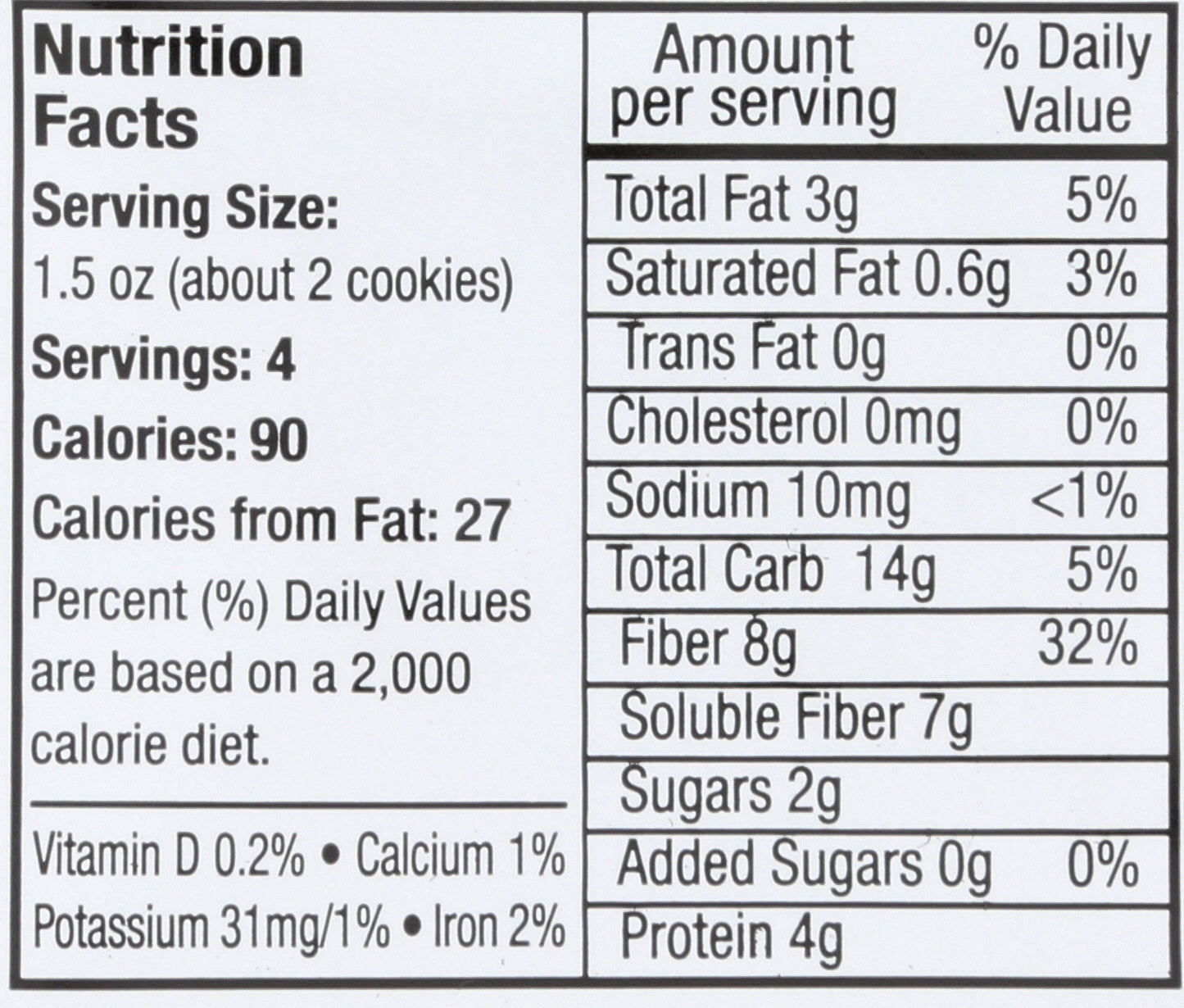 ALYSSAS COOKIE OATMEAL LOW CAL - Case of 20