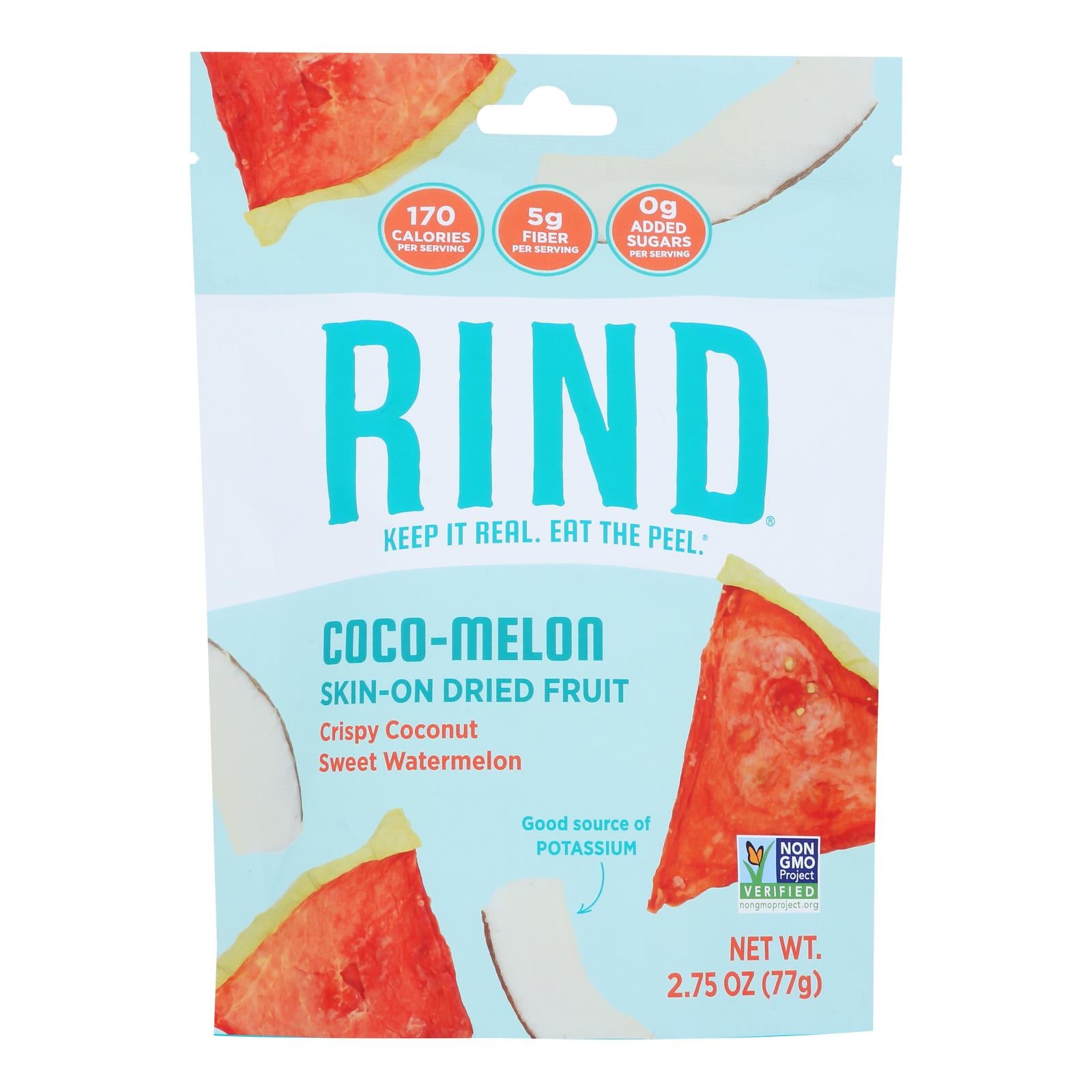 Rind Snacks - Dried Fruit Coco Melon Blend - Case of 12-2.75 OZ