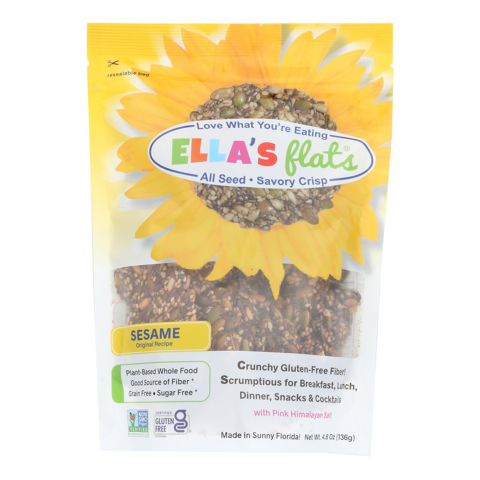 Ella's Flats - Crisp All Seed Sesame - Case of 6-4.8 OZ