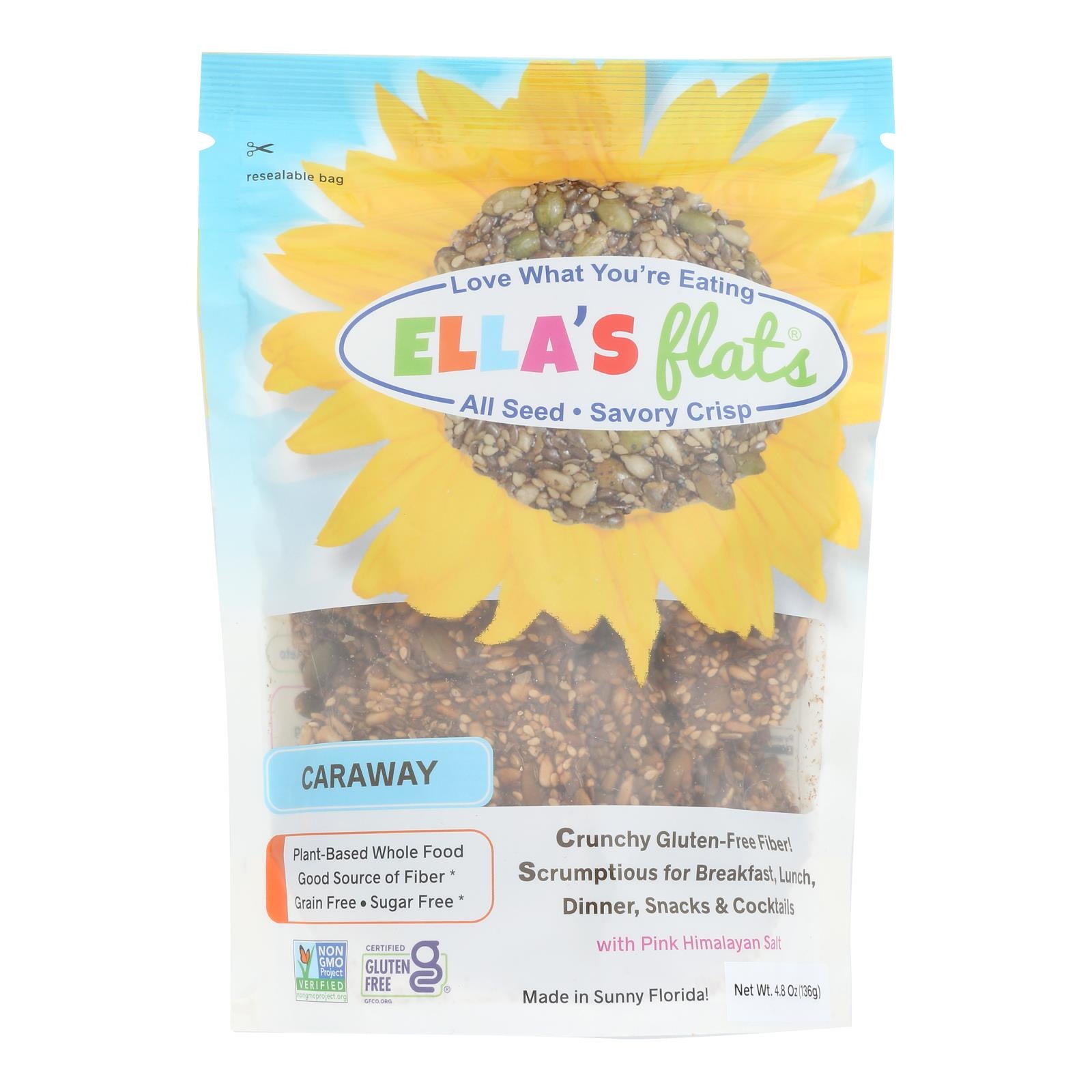 Ella's Flats - Crisp All Seed Caraway - Case of 6-4.8 OZ