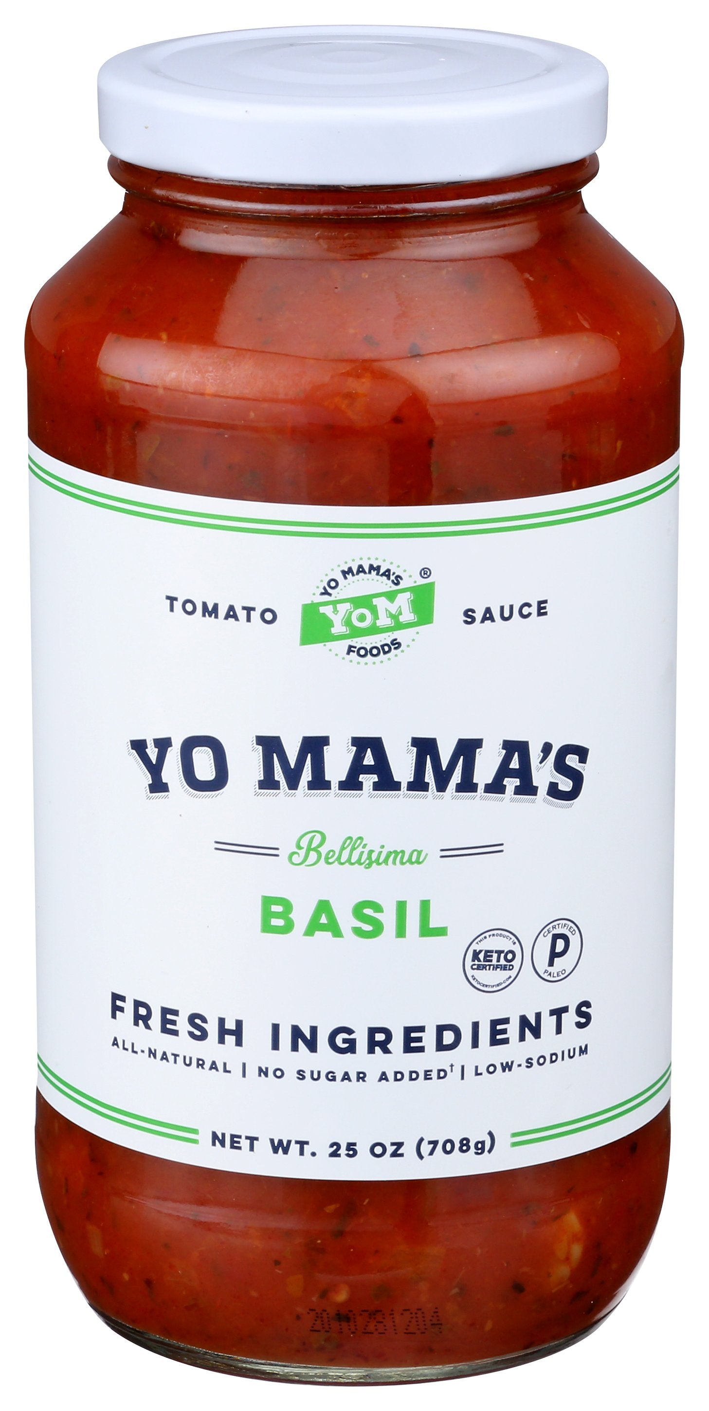 YO MAMAS FOODS SAUCE TOMATO BASIL - Case of 6
